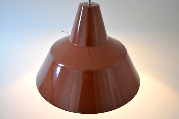 Large Mid-Century Enameled Work Ceiling Lamp from Louis Poulsen, 1960s-OV-884915