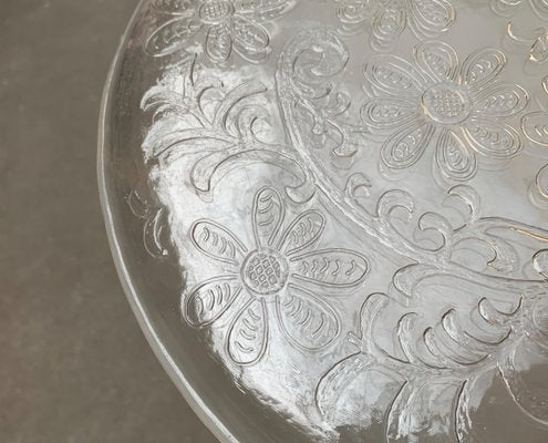 Large Mid-Century Finnish Glass Plate from Humppila-UAH-1049524