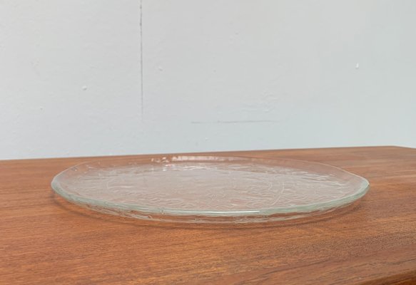 Large Mid-Century Finnish Glass Plate from Humppila-UAH-1049524