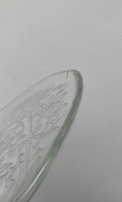 Large Mid-Century Finnish Glass Plate from Humppila-UAH-1049524