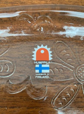 Large Mid-Century Finnish Glass Plate from Humppila-UAH-1049524