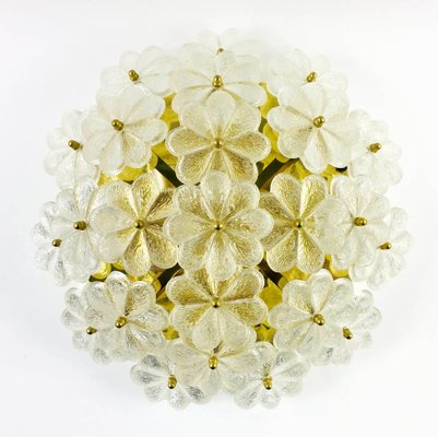 Large Mid-Century Floral Ceiling Light in Murano Glass by Ernst Palme, Germany, 1970s-BMM-1454024