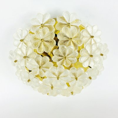 Large Mid-Century Floral Ceiling Light in Murano Glass by Ernst Palme, Germany, 1970s-BMM-1454024