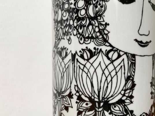 Large Mid-Century German Flora Vase by Bjørn Wiinblad for Rosenthal, 1960s-UAH-1340494