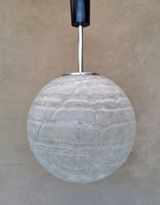 Large Mid-Century German Glass Ceiling Lamp from Zenith, 1960s-FW-1268325