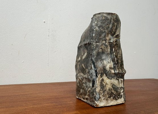 Large Mid-Century German Studio Pottery Brutalist Sculptural Vase, 1960s-UAH-1798363