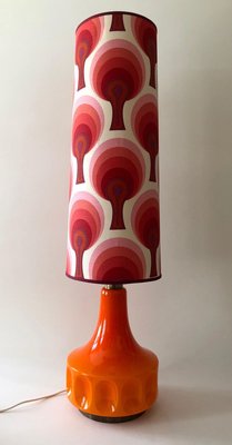 Large Mid-Century German Table Lamp with Glass Base, 1970s-BAF-763382