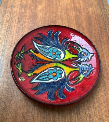 Large Mid-Century Germany Wall Plate from Gebr. H.U.G. Claussen, 1960s-UAH-1347787