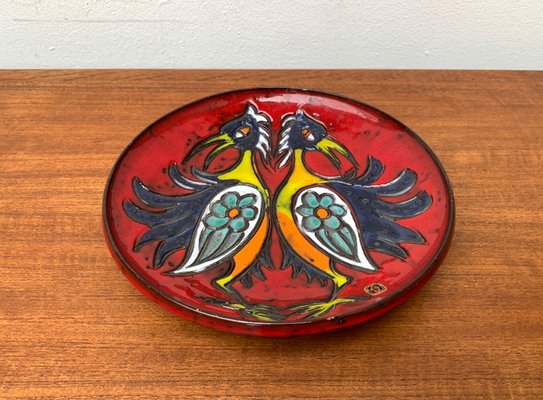 Large Mid-Century Germany Wall Plate from Gebr. H.U.G. Claussen, 1960s-UAH-1347787