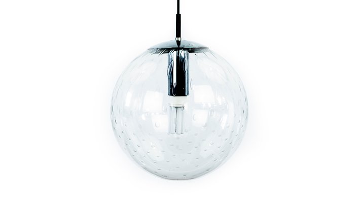 Large Mid-Century Glass Globe Ceiling Lamp from Raak-GE-669747