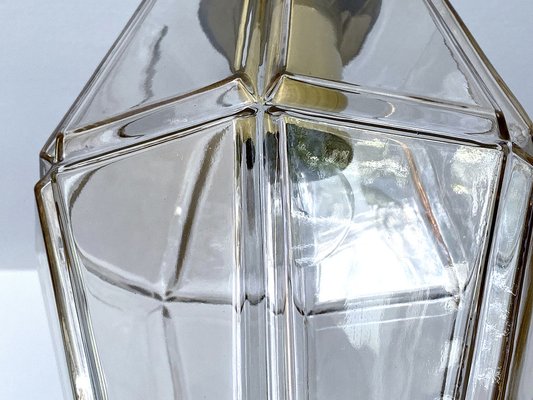 Large Mid-Century Glass Pendant Light from Limburg-GUT-2036706