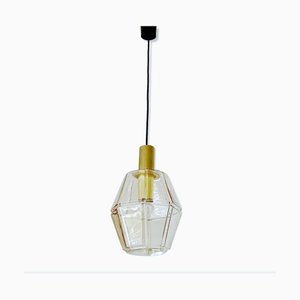 Large Mid-Century Glass Pendant Light from Limburg-GUT-2036706