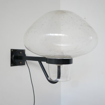 Large Mid-Century Glass Wall Light-JRP-1072830