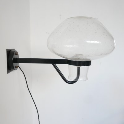 Large Mid-Century Glass Wall Light-JRP-1072830