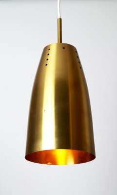 Large Mid-Century Hanging Lamp in Brass, 1950s-ESB-1376866