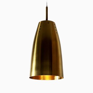 Large Mid-Century Hanging Lamp in Brass, 1950s-ESB-1376866