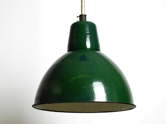 Large Mid-Century Industrial Enameled Metal Factory Lamp, France-RR-1305043