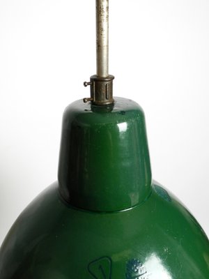 Large Mid-Century Industrial Enameled Metal Factory Lamp, France-RR-1305043