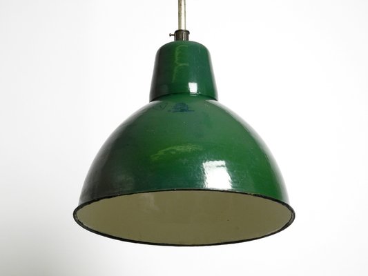 Large Mid-Century Industrial Enameled Metal Factory Lamp, France-RR-1305043