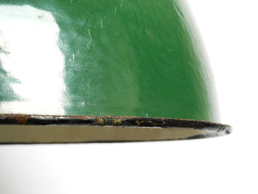 Large Mid-Century Industrial Enameled Metal Factory Lamp, France-RR-1305043