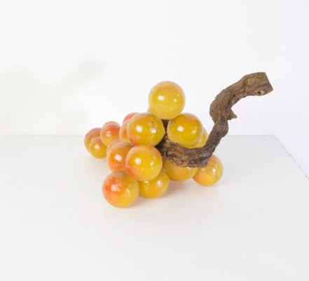 Large Mid-Century Italian Alabaster Grapes-FO-983683