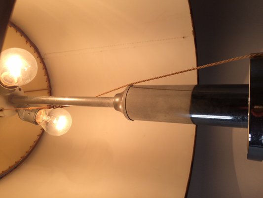 Large Mid-Century Italian Chrome Table Lamp, 1960s-RQV-822359