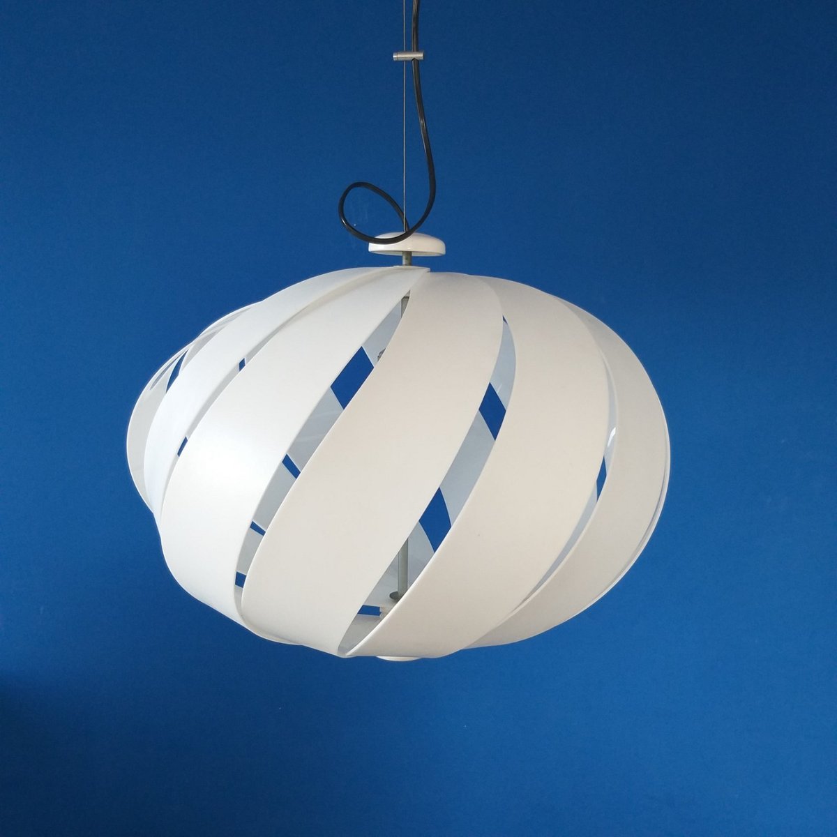 Large Mid-Century Italian Model Alicante Ceiling Lamp by Carlo Ponzio for Guzzini, 1970s