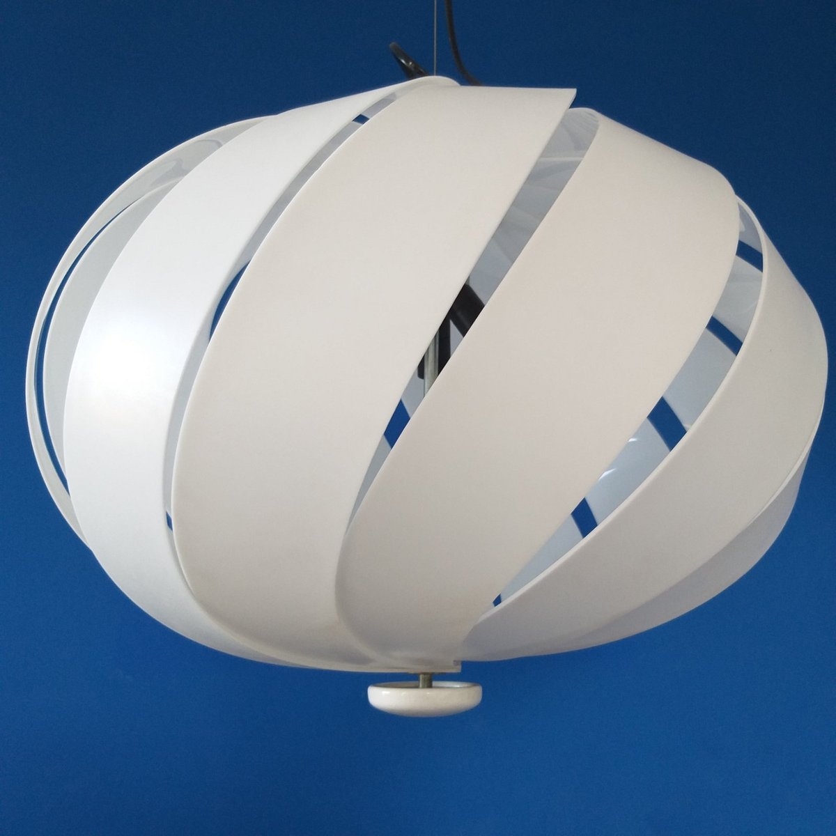 Large Mid-Century Italian Model Alicante Ceiling Lamp by Carlo Ponzio for Guzzini, 1970s