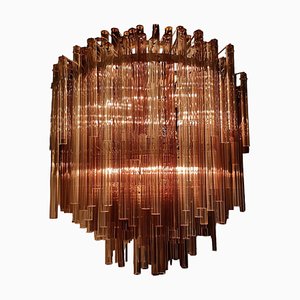 Large Mid-Century Italian Murano Glass Design Chandelier by Venini, 1966-LA-1947595