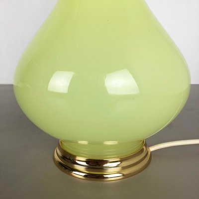 Large Mid-Century Italian Opaline Murano Glass Table Lamp from Cenedese Vetri-QZ-566217