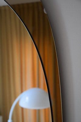 Large Mid-Century Italian Oval Mirror from Cristal Arte-IEI-728598