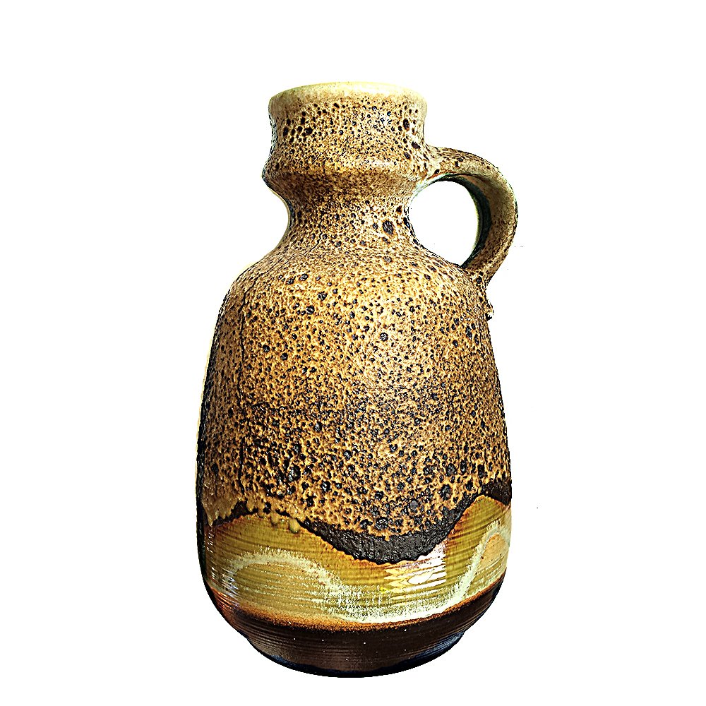 Large Mid-Century Lava Floor Vase from Dumler & Breiden, 1970s