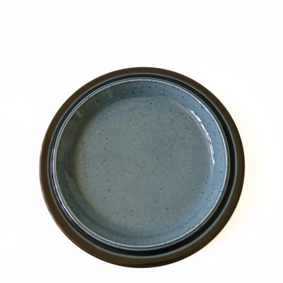 Large Mid-Century Meri Plate in Blue Ceramic from Arabia, Finland-JKV-1786128