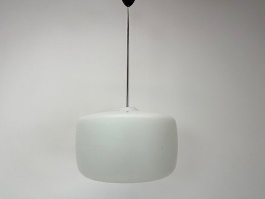 Large Mid-Century Milk Glass Pendant, 1960s-TZ-1395252