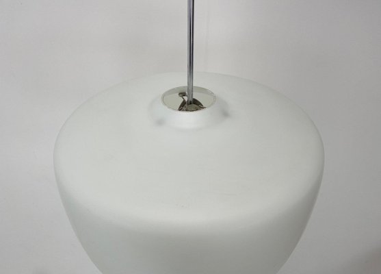 Large Mid-Century Milk Glass Pendant, 1960s-TZ-1395252