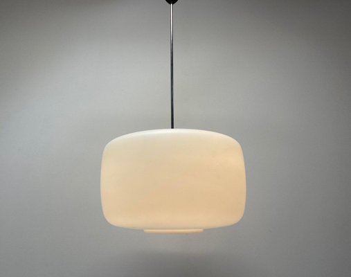 Large Mid-Century Milk Glass Pendant, 1960s-TZ-1395252