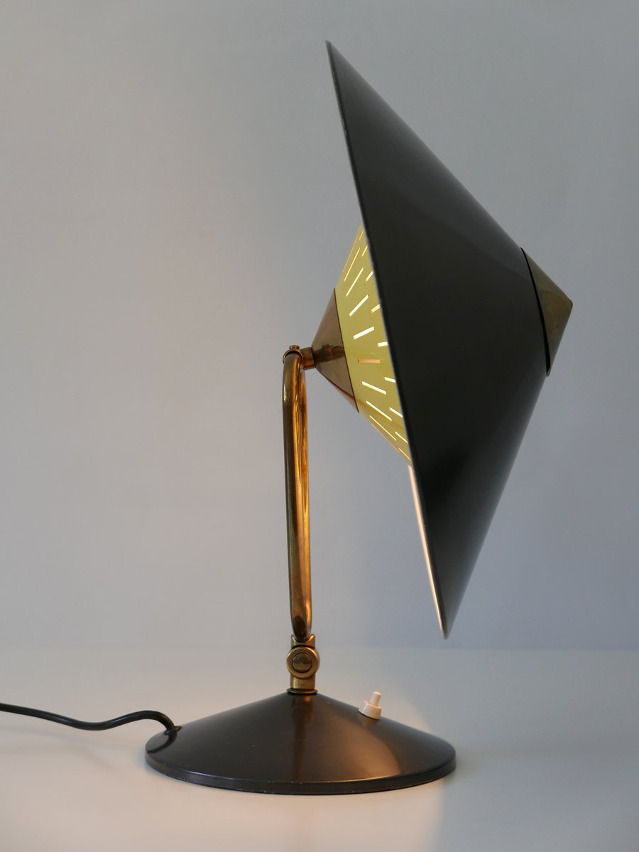 Large Mid-Century Modern Articulated Witch Hut Table Lamp or Wall Sconce, 1950s