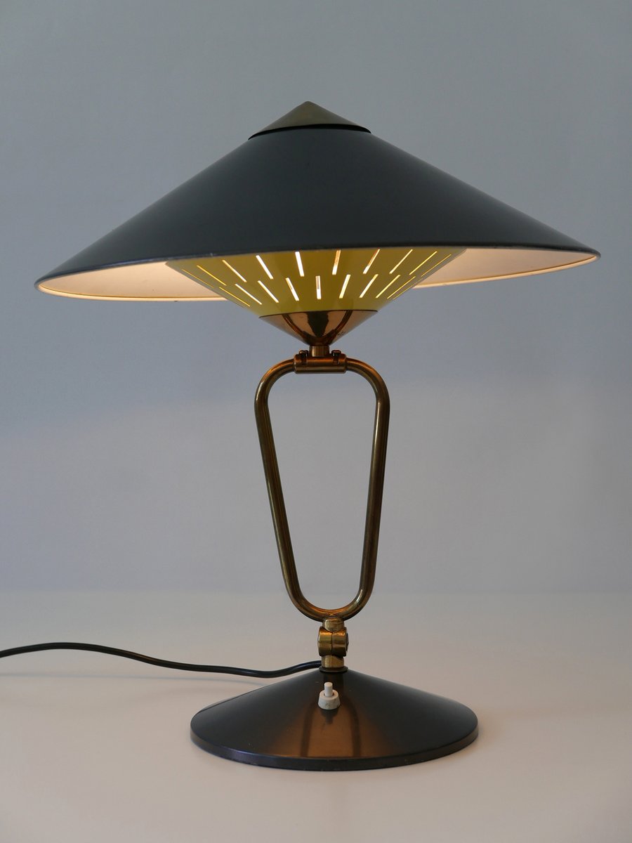 Large Mid-Century Modern Articulated Witch Hut Table Lamp or Wall Sconce, 1950s