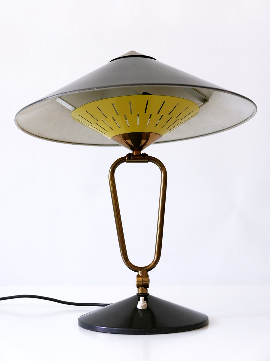 Large Mid-Century Modern Articulated Witch Hut Table Lamp or Wall Sconce, 1950s