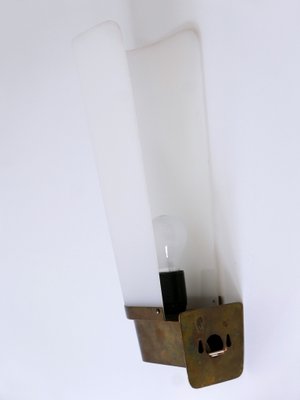 Large Mid-Century Modern Brass & Acrylic Wall Light or Sconce, Germany, 1950s-WPT-1436180