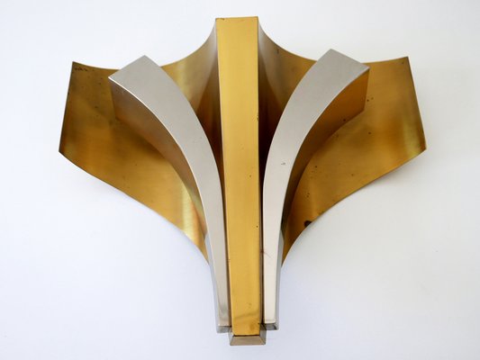 Large Mid-Century Modern Brass Sconces by Maison Baguès, Paris, 1960s, Set of 2-WPT-1233604