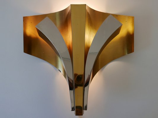 Large Mid-Century Modern Brass Sconces by Maison Baguès, Paris, 1960s, Set of 2-WPT-1233604