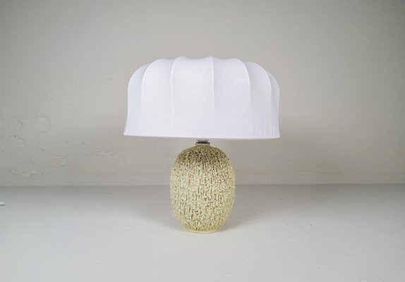 Large Mid-Century Modern Chamotte Table Lamp attributed to Gunnar Nylund for Rörstrand, Sweden, 1950s-UYK-1706096