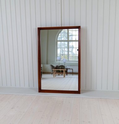 Large Mid-Century Modern Mirror in Walnut, Sweden, 1960s-UYK-1750814