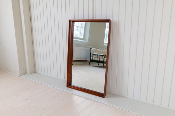 Large Mid-Century Modern Mirror in Walnut, Sweden, 1960s-UYK-1750814