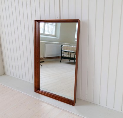 Large Mid-Century Modern Mirror in Walnut, Sweden, 1960s-UYK-1750814