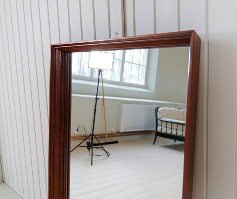 Large Mid-Century Modern Mirror in Walnut, Sweden, 1960s-UYK-1750814