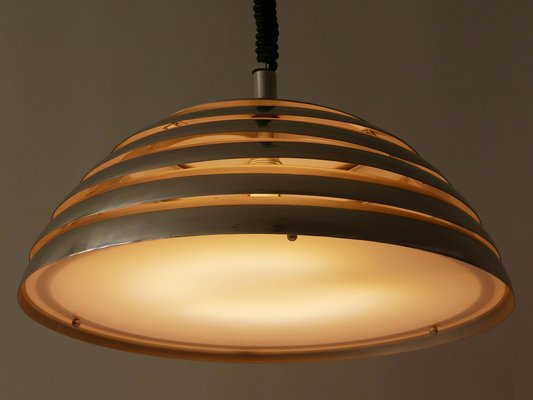 Large Mid-Century Modern Pendant Lamp from Vereinigte Werkstätten Munich, 1960s-WPT-1008816