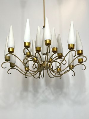 Large Mid-Century Monza 18-Light Chandelier from Arredoluce, 1950s-OT-1145976