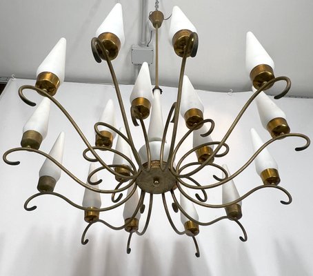 Large Mid-Century Monza 18-Light Chandelier from Arredoluce, 1950s-OT-1145976